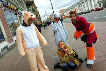 Санкт-Петербург: Петербургские зоозащитники подготовили серию перфомансов подготовили к ежегодной акции «Животные — не одежда» Санкт-Петербург: Петербургские зоозащитники подготовили серию перфомансов подготовили к ежегодной акции «Животные — не одежда»